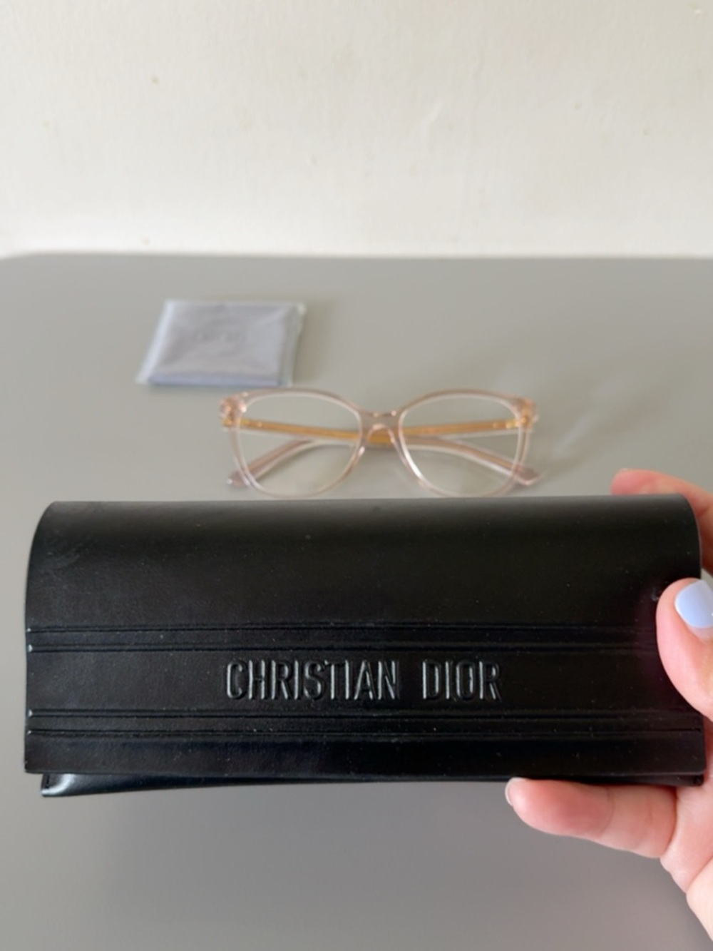 Dior light pink Eyeglasses with Branded Case & cloth - Picture 11 of 14